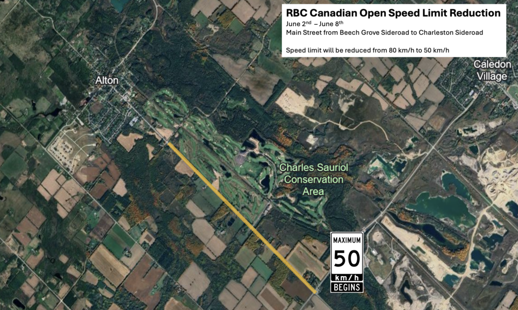 RBC Canadian Open Speed Limit Reduction